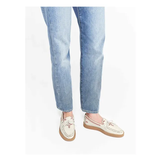 Mocassins Totem Cuir | Crème