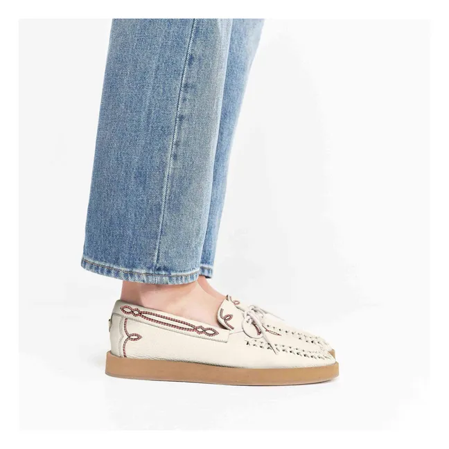Mocassins Totem Cuir | Crème