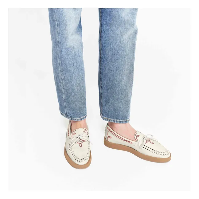 Mocassins Totem Cuir | Crème