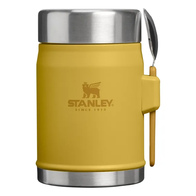 Legendary isothermal jar with spoon/fork 0.4 L  | Mustard