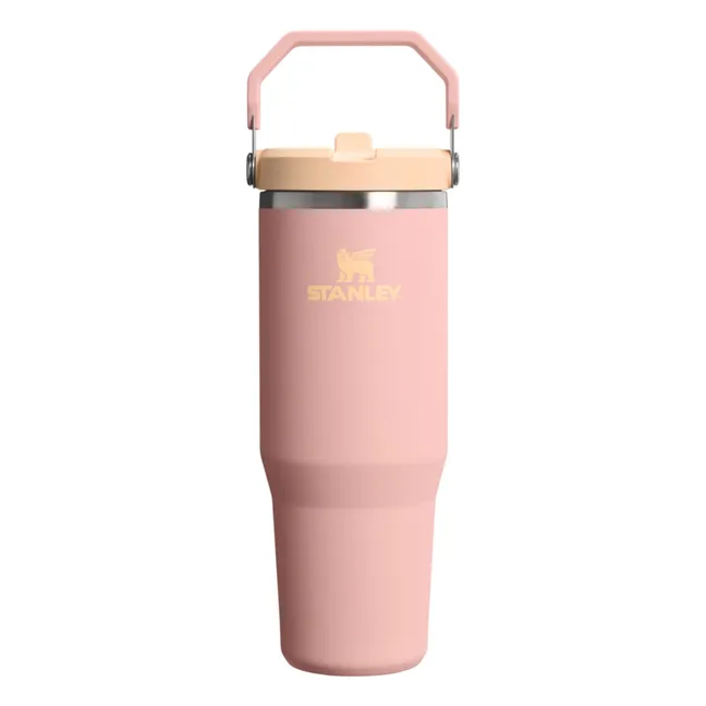 Insulated tumbler - IceFlow Flip Straw 2.0 | Peach