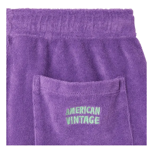 Fuxow Pantalones cortos de algodón orgánico | Violeta