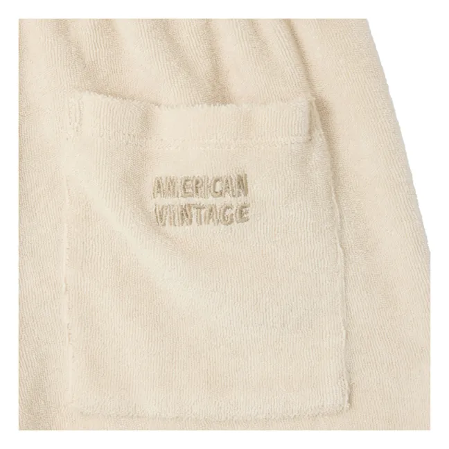 Fuxow Organic Cotton Jogger Shorts | Ecru