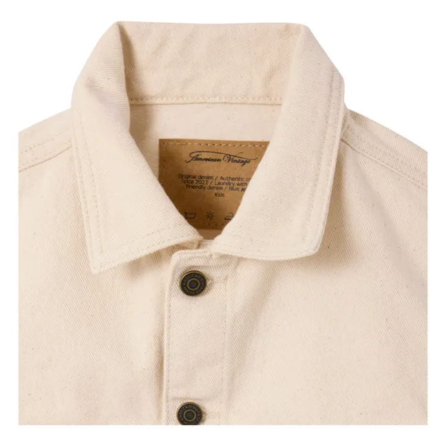 Snopdog Sleeveless Denim Jacket | Ecru