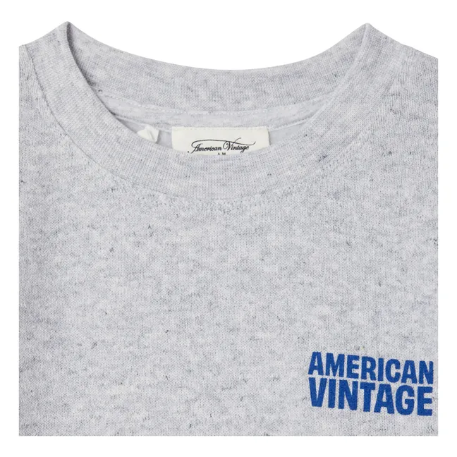 Evona Short Sleeve Sweat Top | Heather grey