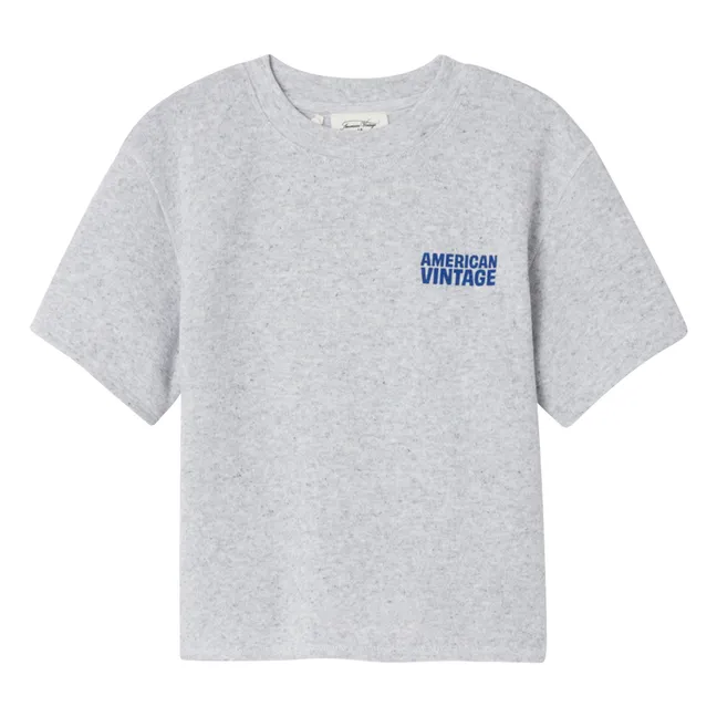 Evona Short Sleeve Sweat Top | Heather grey