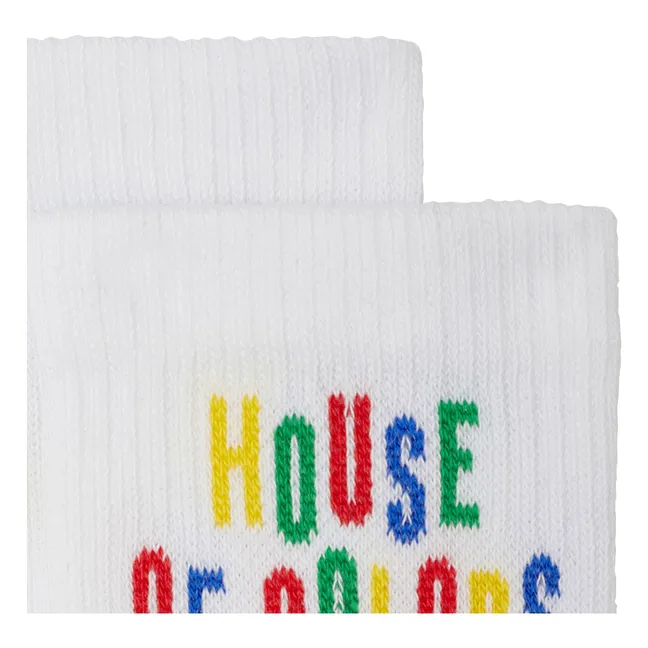 Chaussettes Clypsun House Of Colors | Blanc