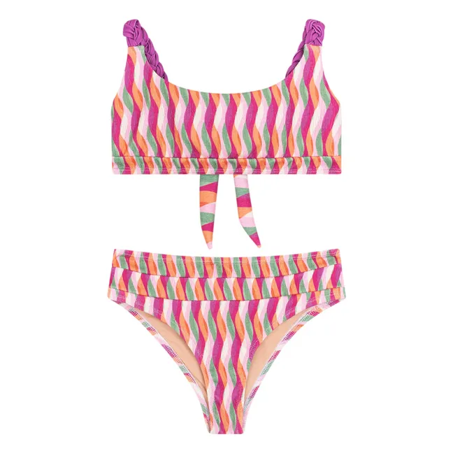 Maillot de Bain Taylor Abstrait Texturé | Rose