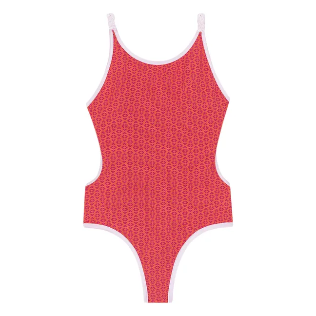 Maillot de Bain Katy Fleurs Texturé | Rose