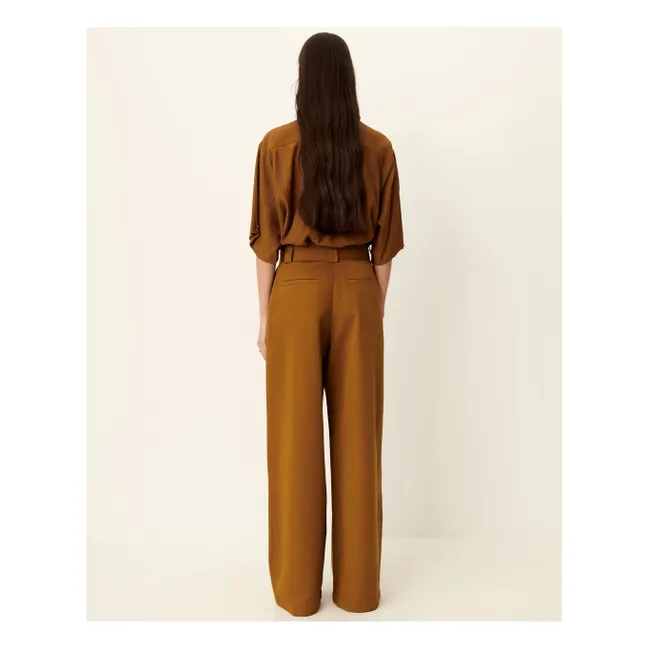 Rive Cotton Pants | Bronze