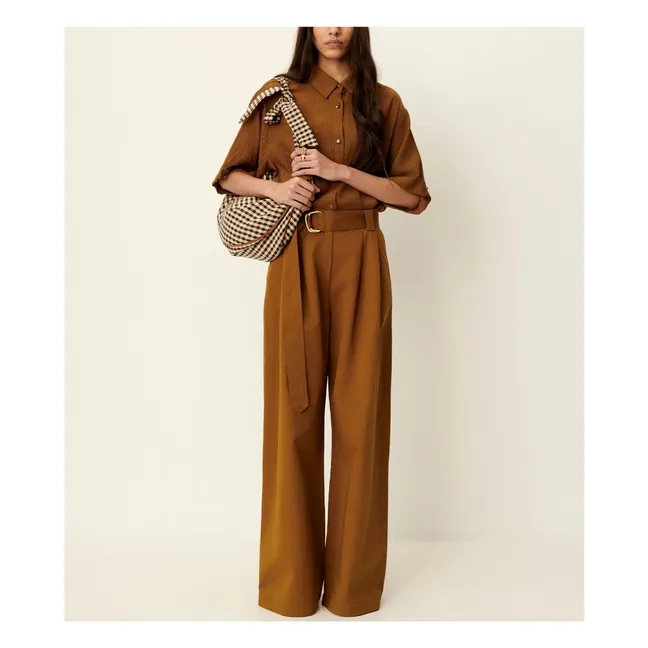 Pantalon Coton Rive | Bronze