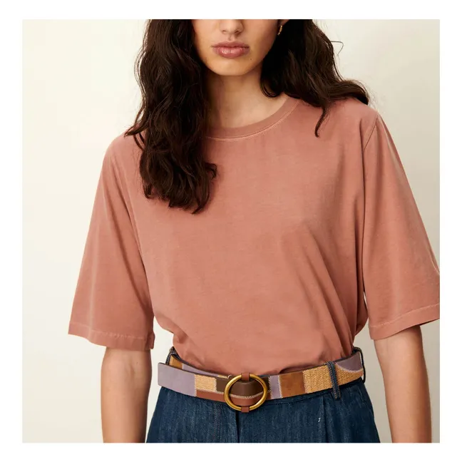 Sergio Cotton T-shirt | Terracotta