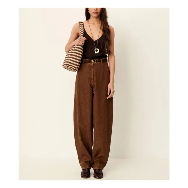 Attita cotton tank top | Coffee