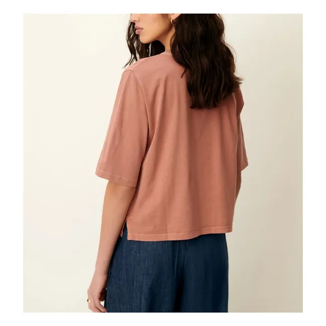 Sergio Cotton T-shirt | Terracotta