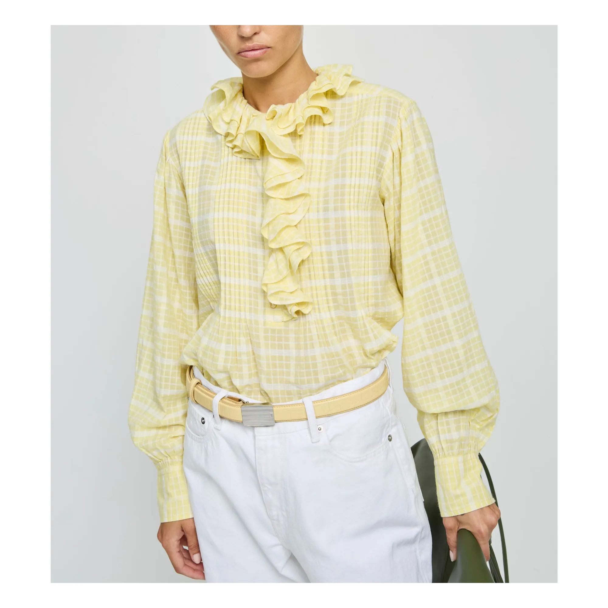 Blouse Phibi Coton | Jaune- Image produit n°1