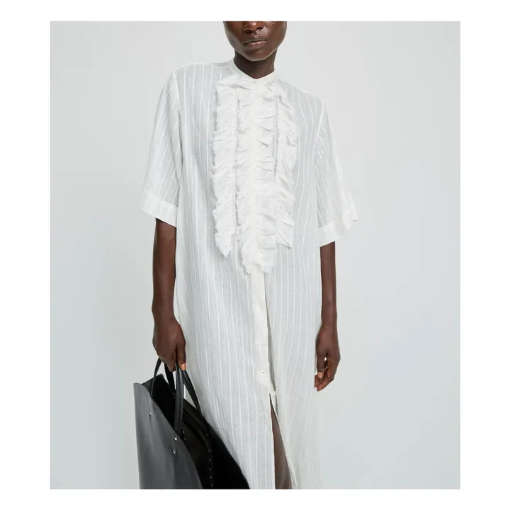 Vestido de algodón Magrita | Blanco- Imagen del producto n°2