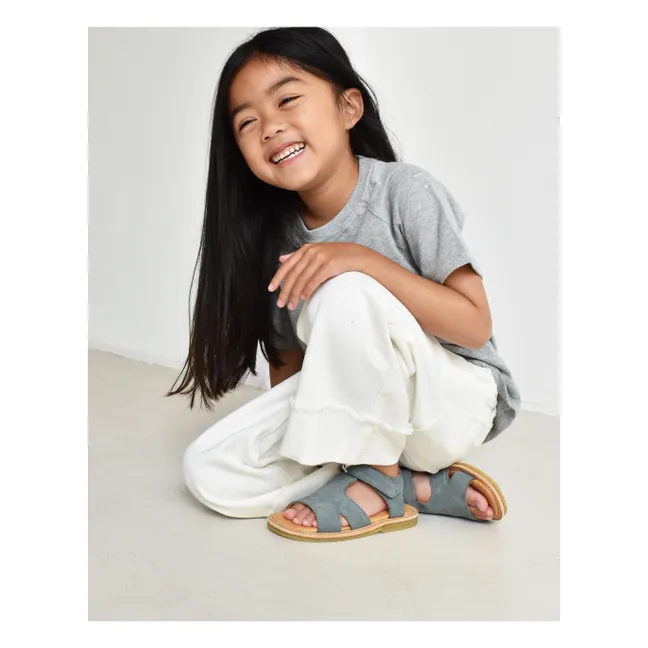 Sandalias Du Alfie Suede | Azul Gris