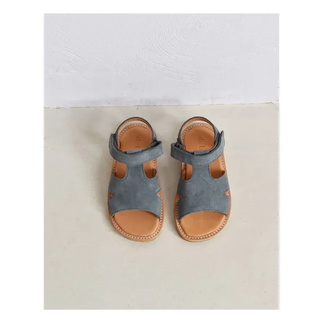 Sandalias Du Alfie Suede | Azul Gris