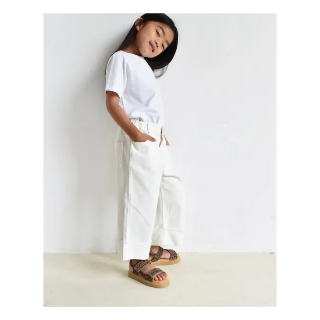 Sandalias de ante leopardo Du Malu | Marrón