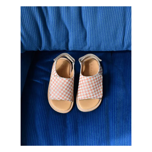 Sandalias Du Veda Carreaux | Salmón