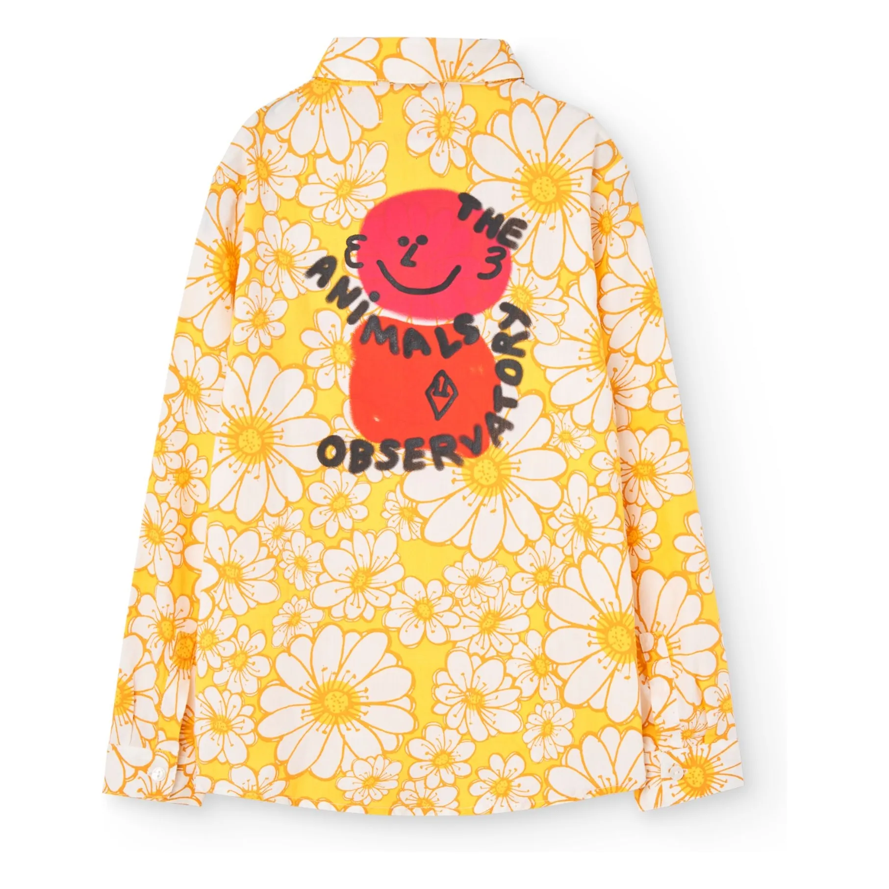 The Animals Observatory Yellow Wolf Fleurs Shirt
