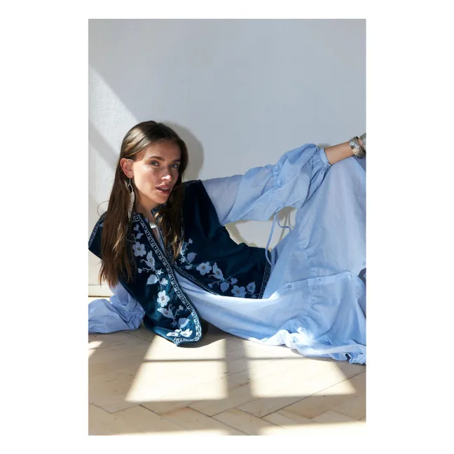 Chaqueta de algodón Bin | Azul Turquesa