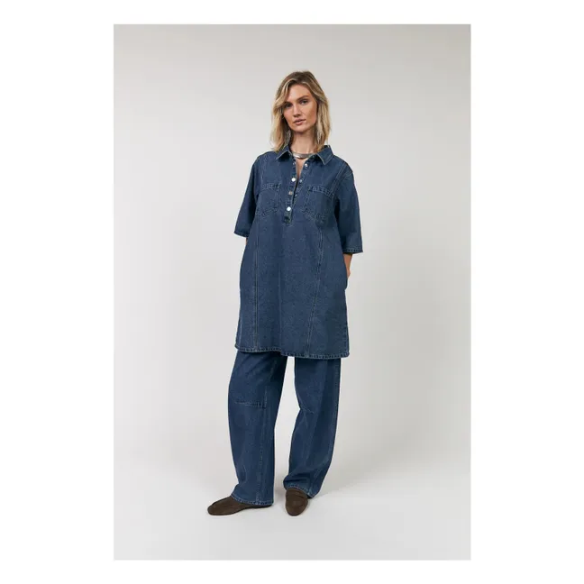 Robe Mola Coton | Bleu jean