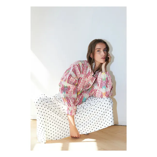 Cotton Llama Jacket | Pink