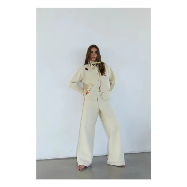 Pantalones de algodón Florida | Crema