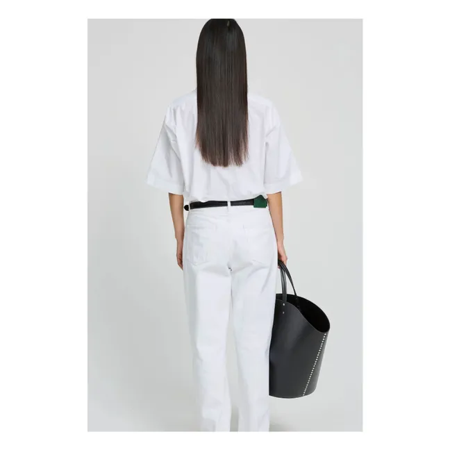 Blusa corta de algodón Magrita | Blanco