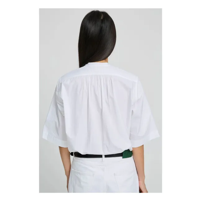 Blusa corta de algodón Magrita | Blanco
