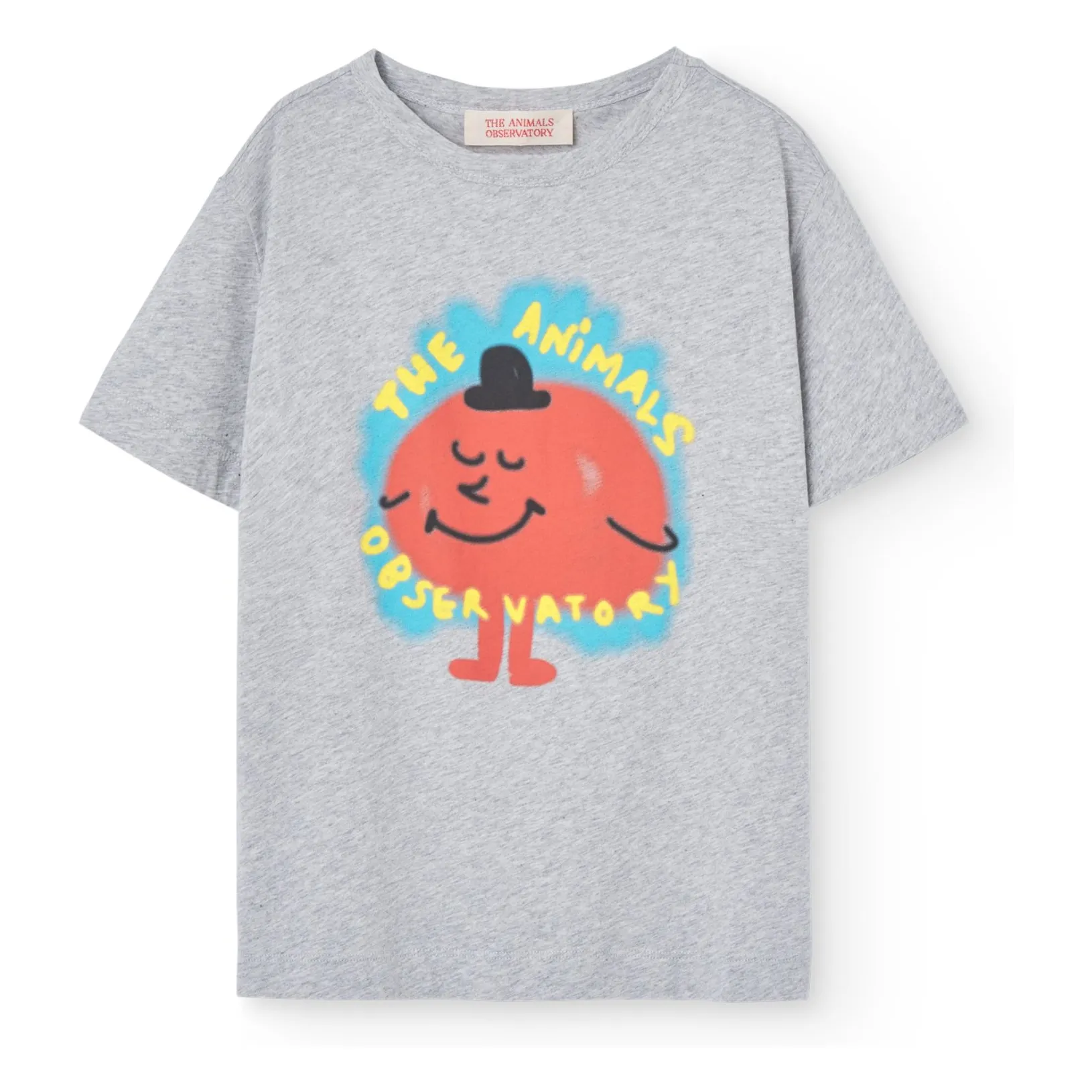 The Animals Observatory Heather Grey Rooster T-Shirt