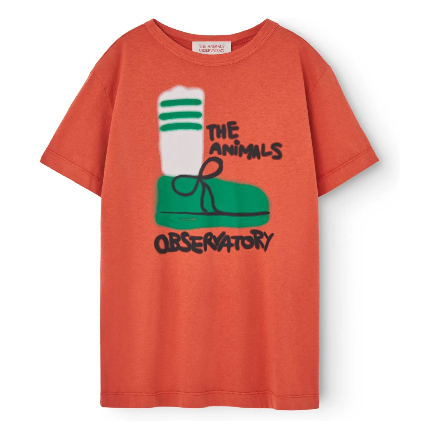 The Animals Observatory Red Oversize Big Rooster T-Shirt