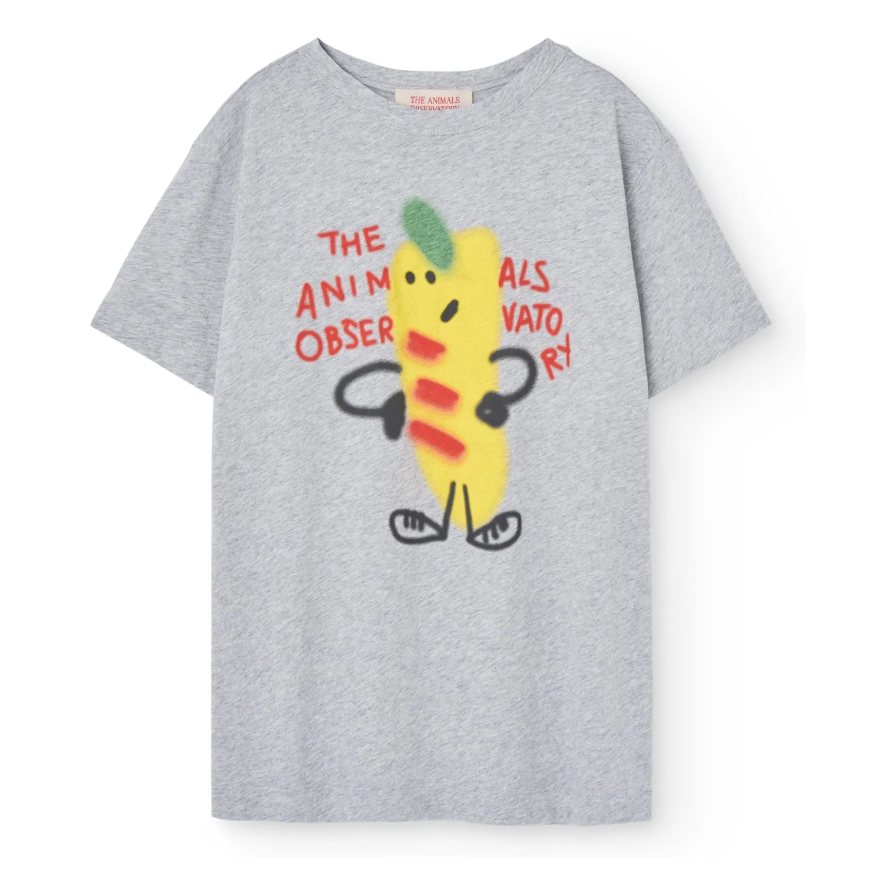 The Animals Observatory Heather Grey Oversize Big Rooster T-Shirt