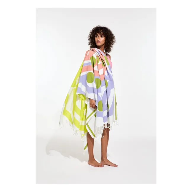 Bloom beach towel | Purple