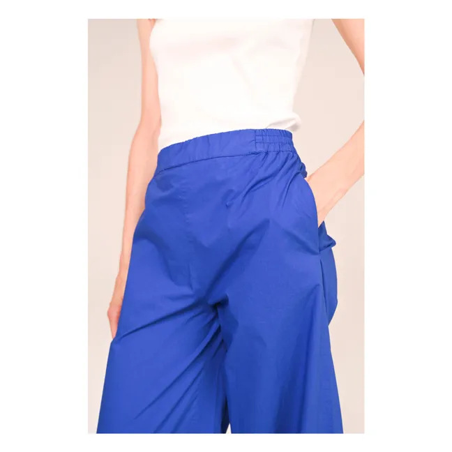 Pantalones Lola Magna Popeline | Azul