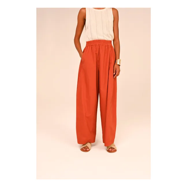 Pantalones Liam Popeline | Caramelo