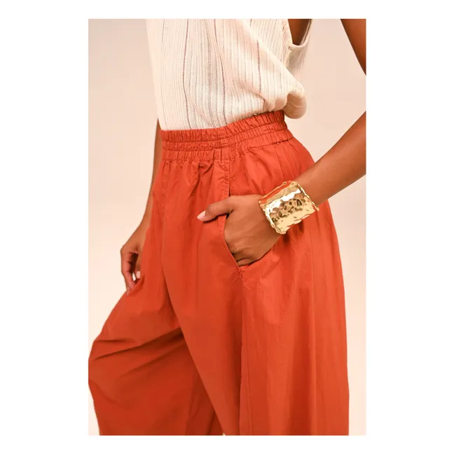 Pantalones Liam Popeline | Caramelo