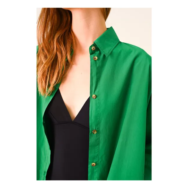 Vestido Giulietta Popeline | Verde