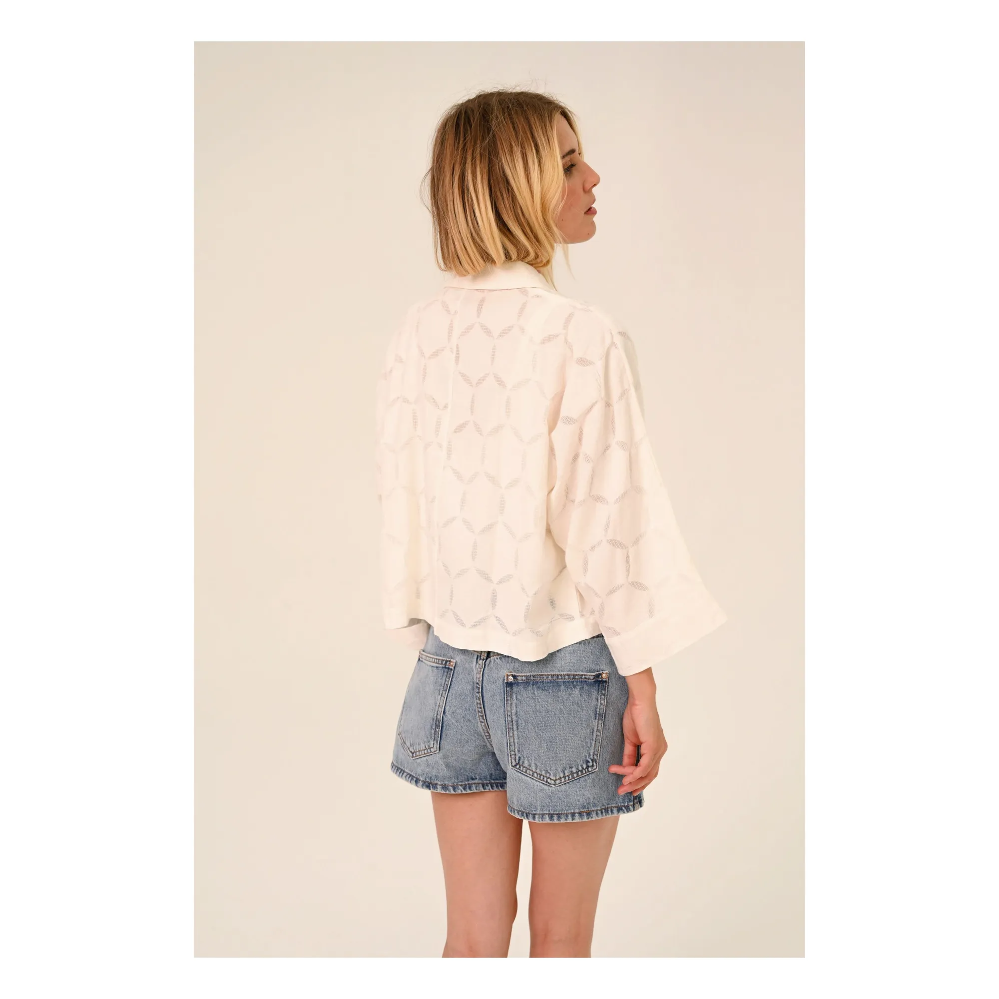 Sacrécoeur Off White Laelia Circle Shirt