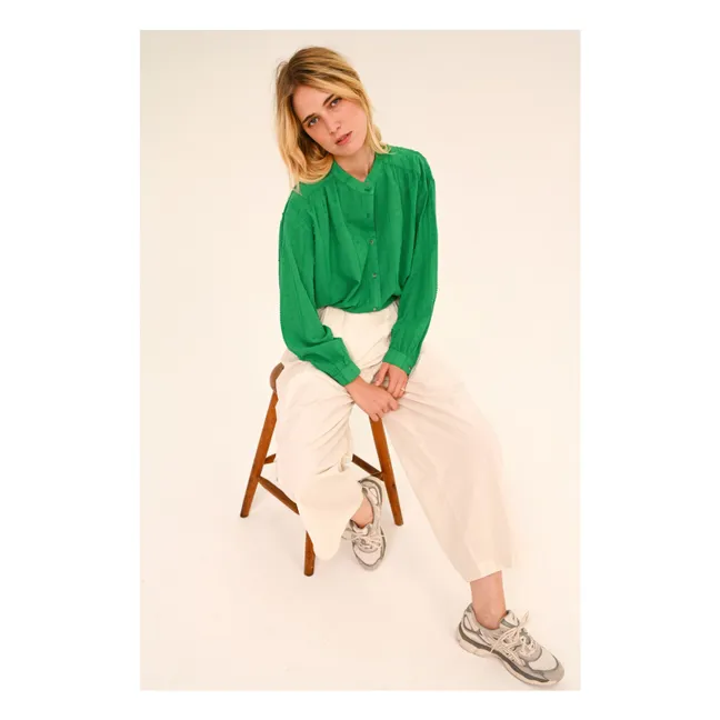 Ella Green blouse | Green