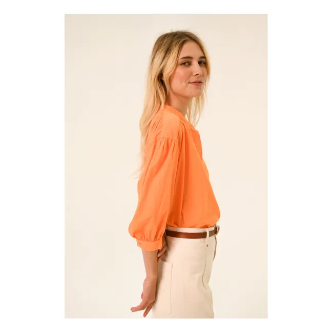 Blouse Carla Aurora Popeline | Orange