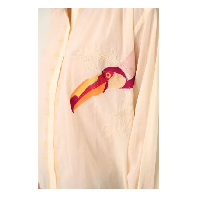 Chemise Ali Pélican Voile de Coton | Blanc