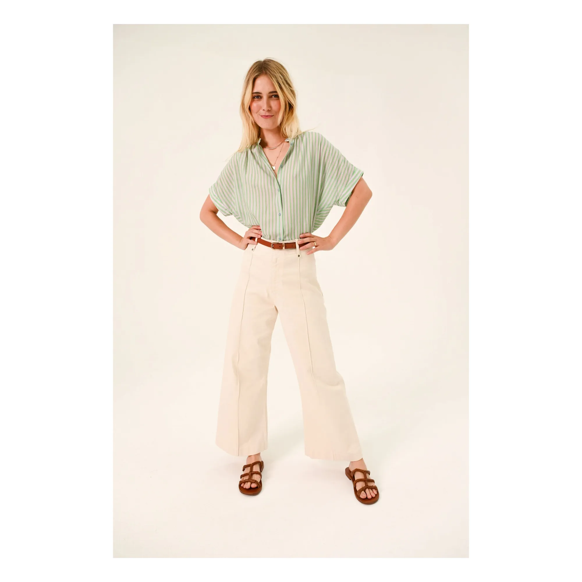Sacrécoeur Green Louison Sweet Blouse