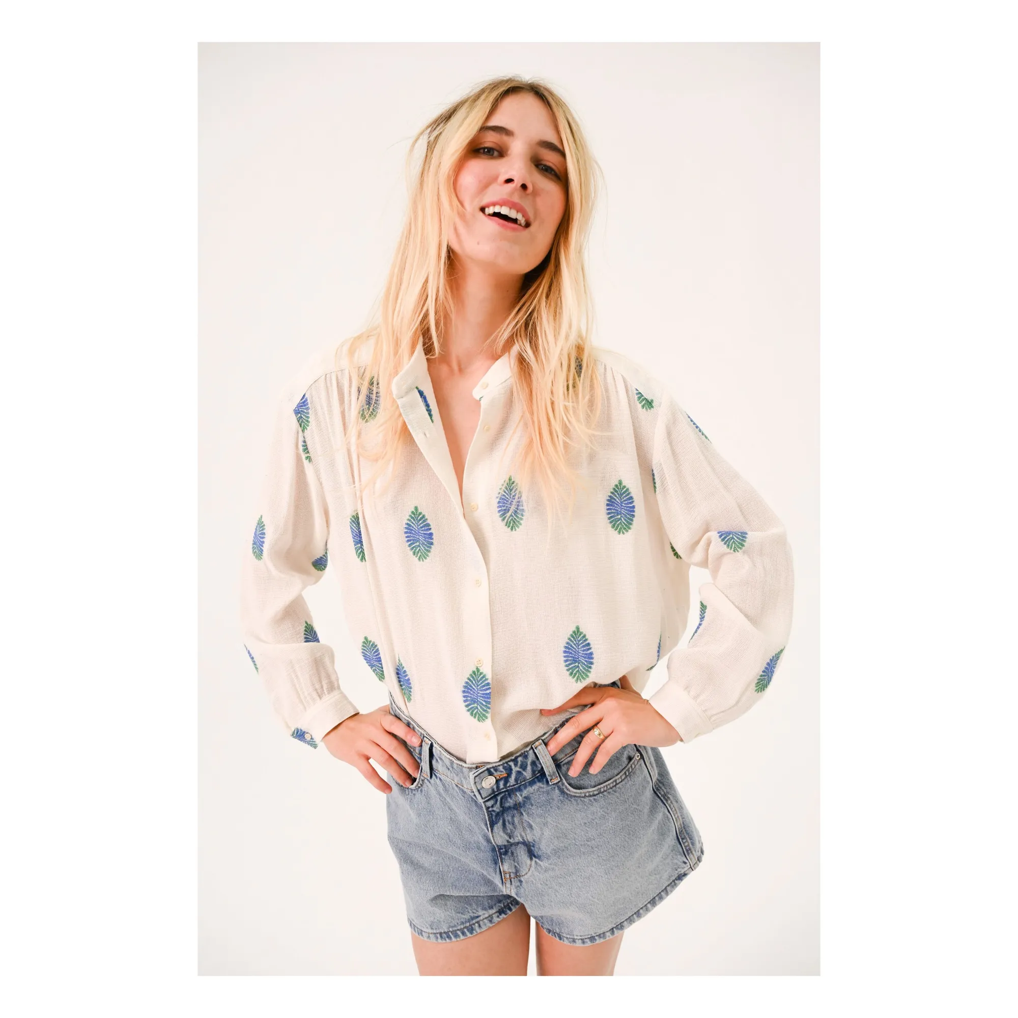 Sacrécoeur White Louisa Uxua Shirt
