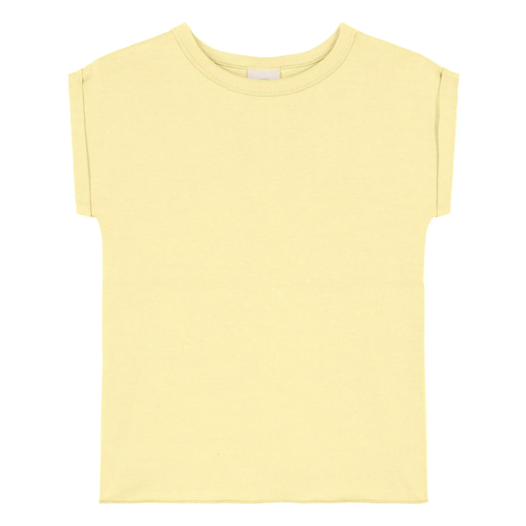 Studio Bohème Pale Yellow Bama Organic Cotton T-Shirt