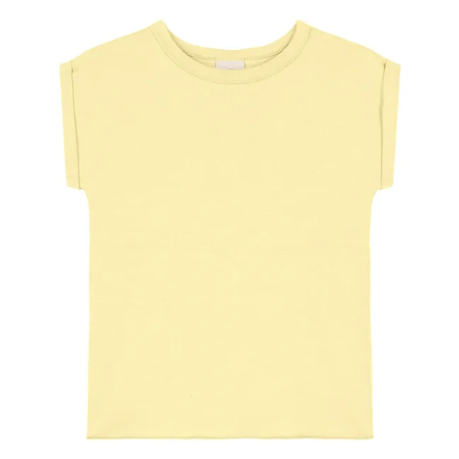 T-shirt Bama Coton Bio | Jaune pâle