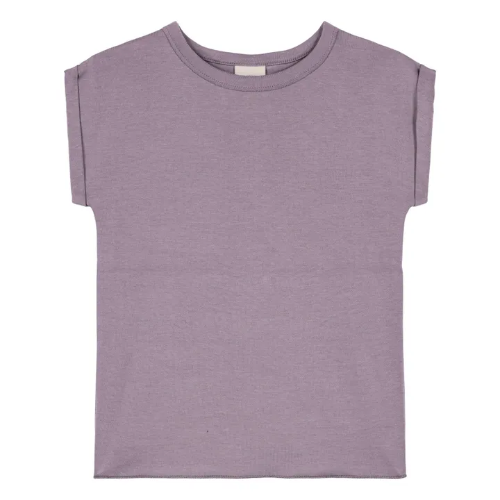 Bama organic cotton T-shirt | Lilac- Product image n°0