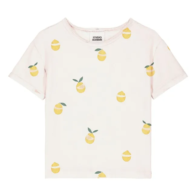 T-shirt Essential Citrons Eponge Coton Bio | Ecru