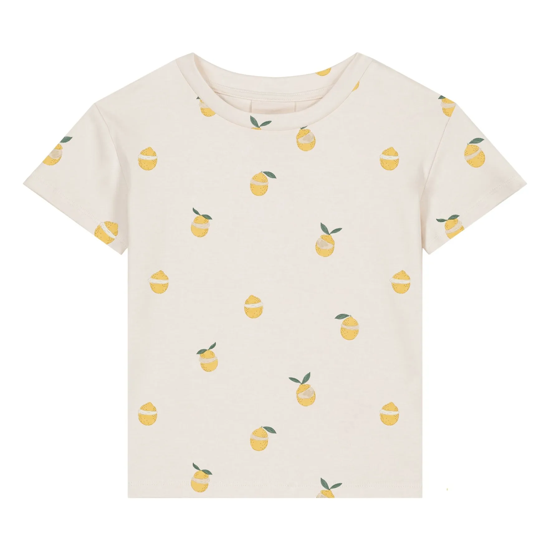 Studio Bohème Ecru Essential Lemons Organic Cotton T-Shirt